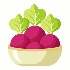 Fresh rutabagas vector art illustration 