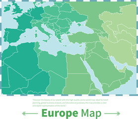 Light colorful detailed world map with vibrant colors, labeled continents, countries, and oceans. Perfect for education, travel, or business use in presentations, posters, and digital projects