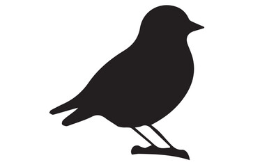 Obraz premium Black Bird Silhouette Illustration