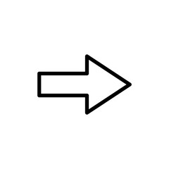 Arrow icon vector illustration. Arrow sign and symbol for web design.