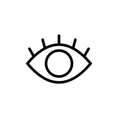 Eye icon vector illustration. Eye sign and symbol. Look and Vision icon.