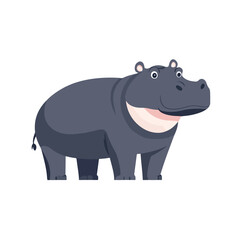 Naklejka premium Majestic Hippopotamus Zoology Vector Design
