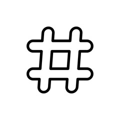 Hashtag icon vector illustration. hashtag sign and symbol