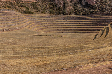 View of Moray terraces, Peru
