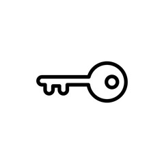 Key icon vector illustration. Key sign and symbol.