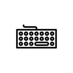 Keyboard icon vector illustration. keyboard sign and symbol