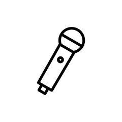 Microphone icon vector illustration. karaoke sign and symbol