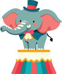 Cute Circus elephant Performer
