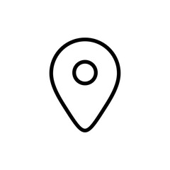 Pin icon vector illustration. Location sign and symbol. destination icon. map pin