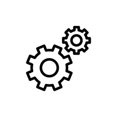 setting Icon vector illustration. Cog settings sign and symbol. Gear Sign