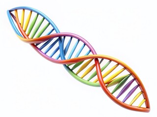 Flat Style DNA Cell Molecule Evolution Science Concept Illustration
