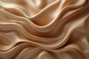 Fototapeta premium mocha mousse soft waves background, generative ai