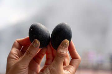 大涌谷の黒たまご