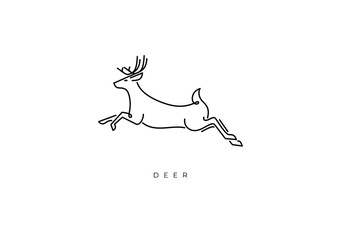 DEER ELEGANT OUTLINE 004