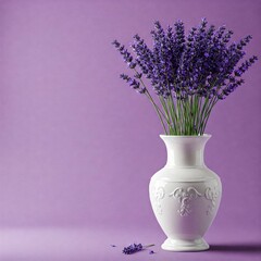 lavender flowers in vase