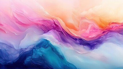 Abstract colorful fluid art painting.