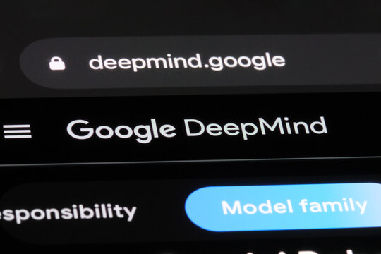 Shanghai,China-March 17th 2025: Google DeepMind company logo