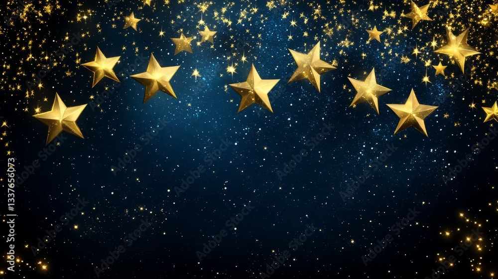 Canvas Prints stunning night sky with countless stars sparkling on a deep black background, creating a mesmerizing