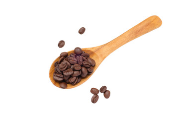 Obraz premium coffee beans in spoon