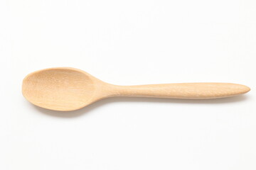 Spoon on white background 