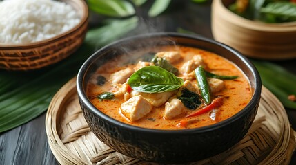Thai Green Curry with Chicken and Basil / チキンとバジルのタイグリーンカレー