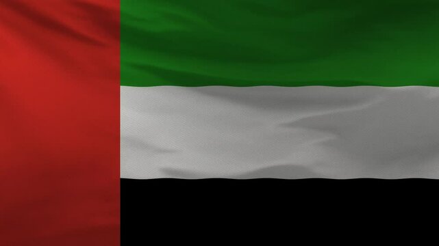 United Arab Emirates Flag Animation 4K