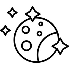 Moon star decoration