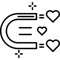 Fototapeta premium Magnet Icon