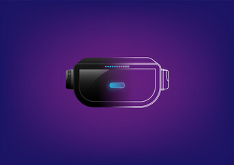 Abstract background with 3d virtual reality