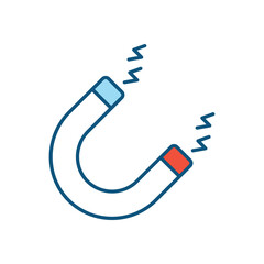 Magnetism vector icon 