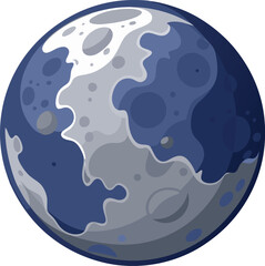  Full Moon Vector – High-Resolution Lunar Illustration