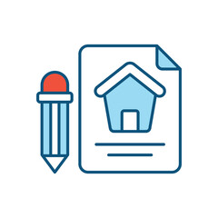 Contract vector icon 