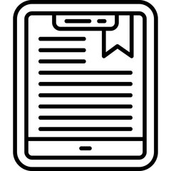 Fototapeta premium Ereader Icon