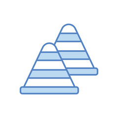 Cone vector icon 