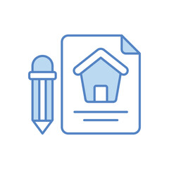 Contract vector icon 