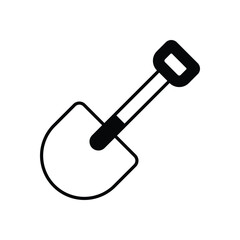 Shovel vector icon 