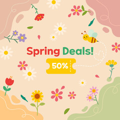 봄꽃 가득한 이벤트 페이지