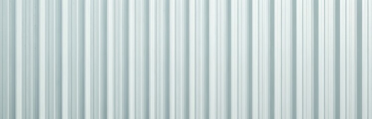 Obraz premium Corrugated metal sheet background. Teal color steel wall panel with vertical lines pattern texture seamless architecture. Industrial building construction material, metallic plate frame for