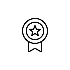 award medal icon vector