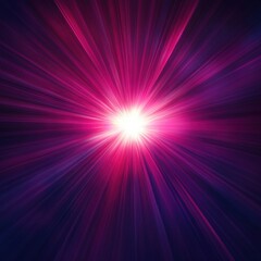 A bright purple light with a white spot in the middle