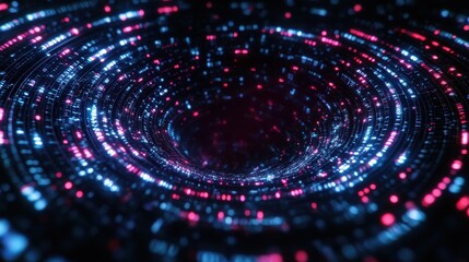 A colorful, glowing, and abstract design with a purple and blue hue