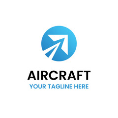 Airplane Kite Fly Travel Logo Vector Abstract Illustration Icon Design Template Element 