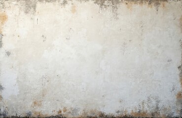Fototapeta premium Grunge white plaster wall texture. Beige concrete colors. Stains dirt old weathered aged distressed worn cracked surface, building material with vintage rustic urban abstract pattern.
