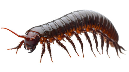 Fototapeta premium High-Resolution Millipede Side Perspective - Isolated PNG