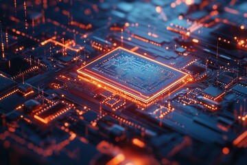 Obraz premium The quantum chip