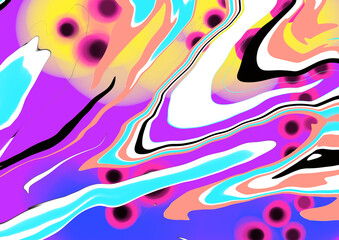 Abstract Idea of painted watercolor wallpaper or background. Backdrop of psychology emotion and confusion feeling.  