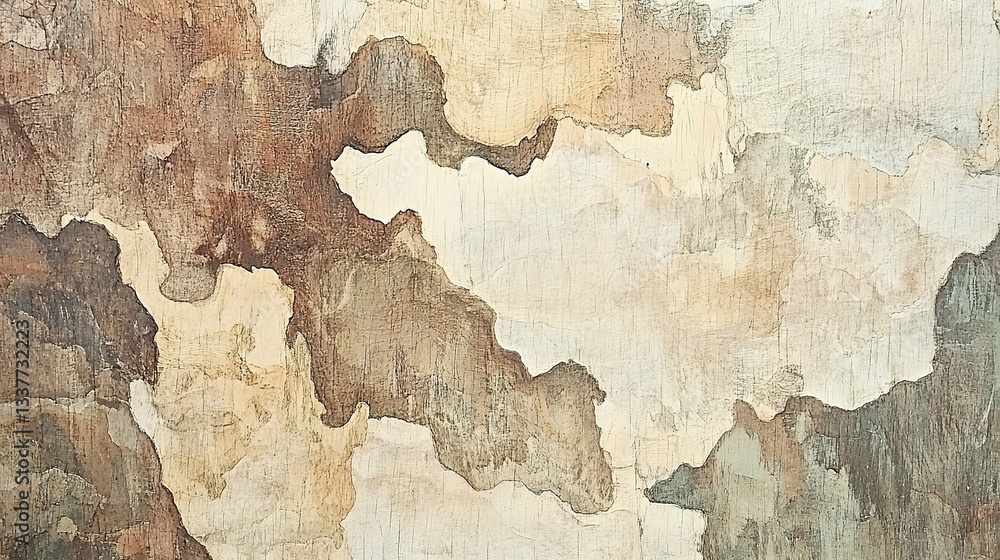 Poster Detailed Texture of Scribbly Gum Tree Bark with Intricate Patterns