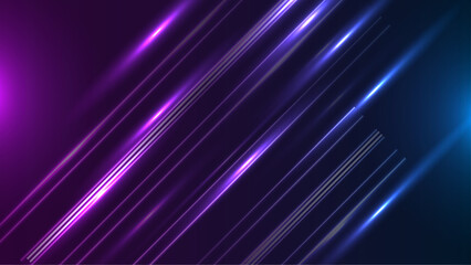 Realistic neon lights background