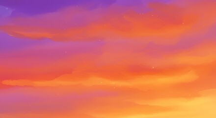 Fototapeta premium A beautiful painted depiction of the sky with clouds and stars