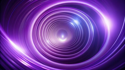 Obraz premium Minimalist Violet Vortex: Dynamic Spiral Light for Tech & Futuristic Designs